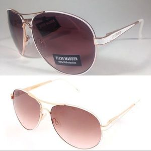 Steve Madden rose gold aviator sunglasses